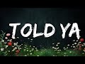 [1 Hour Version] Lil Tjay - Told Ya (Lyrics)  | Music Lyrics