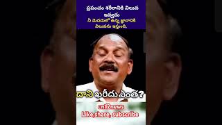 మన శరీరానికి విలువ ఉండదు మేధాడుకే విలువ|Our body has no value, intelligence is valuable