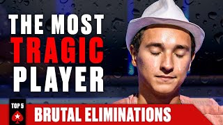 TOP 5 MOST BRUTAL ELIMINATIONS THAT WILL MAKE YOU SICK  ♠️  PokerStars