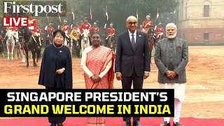 LIVE: Singapore's President Receives Ceremonial Welcome at Rashtrapati Bhawan in New Delhi