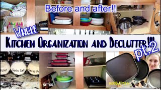 Kitchen cabinets declutter and organization // NEW YEAR DECLUTTER AND ORGANIZATION