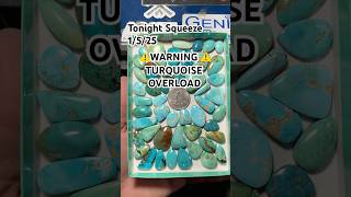 Tonight’s fresh squeezed gems - TURQUOISE OVERLOAD! #lapidary #silversmith #tucsongemshow #quartzite