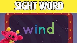 WIND - Let's Learn the Sight Word WIND with Hubble the Alien! | Nimalz Kidz! Songs and Fun!