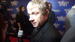 'THE WORLD'S END' NZ premiere - Martin Freeman, Benedict Cumberbatch, Nick Frost interviews.