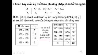 Tổng thể và mẫu