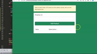 javascript programming journey append shopping list
