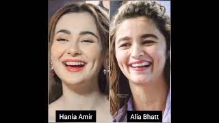 Hania Amir VS Alia Bhatt / Pakistan VS India actress /🥰 Cute girls / Who do you like more??