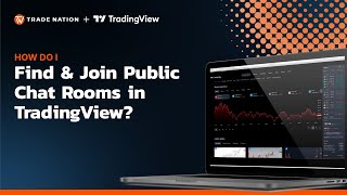 How do I find and join public chat rooms in TradingView?