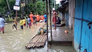 Silchar Chenkuri Road Current Flood Situation