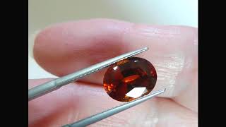 SOLD - 4.22 ct Oval Hessonite Garnet - HG0003