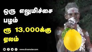 ஒரு எலுமிச்சை  பழம்  ரூ 13,000க்கு  ஏலம்