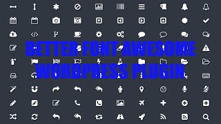 Better Font Awesome WordPress Plugin