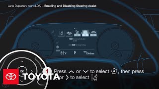 How to Turn On and Off Steering Assist | Toyota