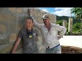 applying stucco on a massive block wall build dream abandoned property