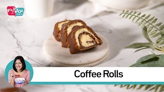 Easy Coffee Swiss Roll Recipe | No Bake Eggless Coffee Rolls | Coffee Rolls With Buttercream Filling
