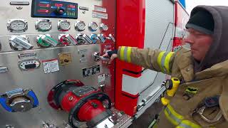 CLFD Engine 19 Basic Pump Engagement and Transfer to Hydrant