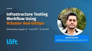 Developing Infrastructure Testing Workflow using vcluster + GitOps