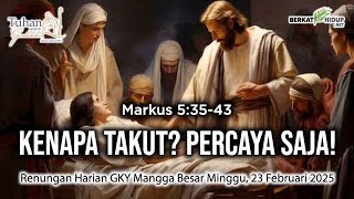 Tuhan Adalah Gembalaku #1566 - Yesus membangkitkan anak Yairus dan menyembuhkan seorang perempuan