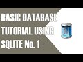 DATABASE TUTORIAL, CREATE, UPDATE, DELETE, SEARCH, USING SQLITE