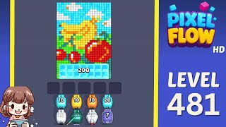 Pixel Flow Level 481 Solution Walkthrough