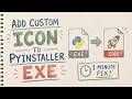 ✅ How to Add a Custom Icon to PyInstaller EXE (Python to EXE)