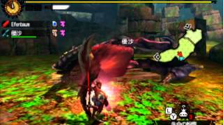 【MH4G】Lv140 テオ・テスカトル vs 操虫棍×大剣 6'01''46秒 with ゆさsan