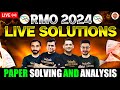 RMO 2024 : Live Paper Solution| Paper solving and Analysis | VOS #rmo2024 #RMOpapersolution