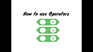 How to use Operators in Scratch