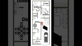 20x50 feet house plan #houseplan #homedesign #1000sqfthouse #construction #viral #ytshorts