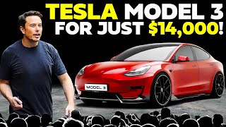 Elon Musk REVEALS How To Buy Tesla Model 3 For Just $14k!