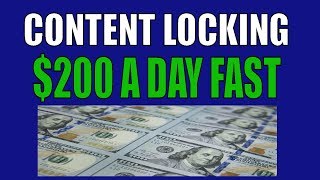 CPA Content Locking | $200 a day make money online | cpa Grip | Ogads | Adworkmedia cpa