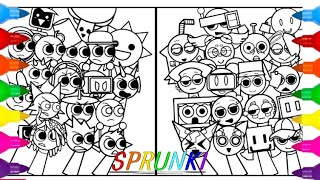 Incredibox Sprunki New Big Coloring Pages How To Color All Original