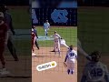 This Play by the UNC Second Baseman is UNREAL🤯👏🏽 #shorts