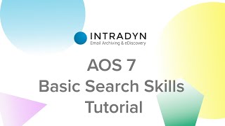 AOS 7 - Basic Search Skills Tutorial