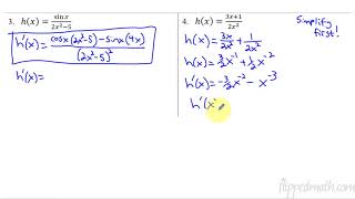 Calculus AB/BC – 2.9 The Quotient Rule