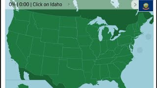 Labeling All 50 US States In 59 Seconds (Seterra) [Personal Best]