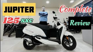 TVS Jupiter 125 Sxc white colour complete review 👍