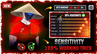 All Gun Headshot Sensitivity Setting After New OB47 Update | Free Fire Max Auto Headshot Sensitivity