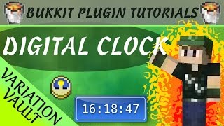 Digital Clock | Working clock / timer | Minecraft Bukkit Plugin