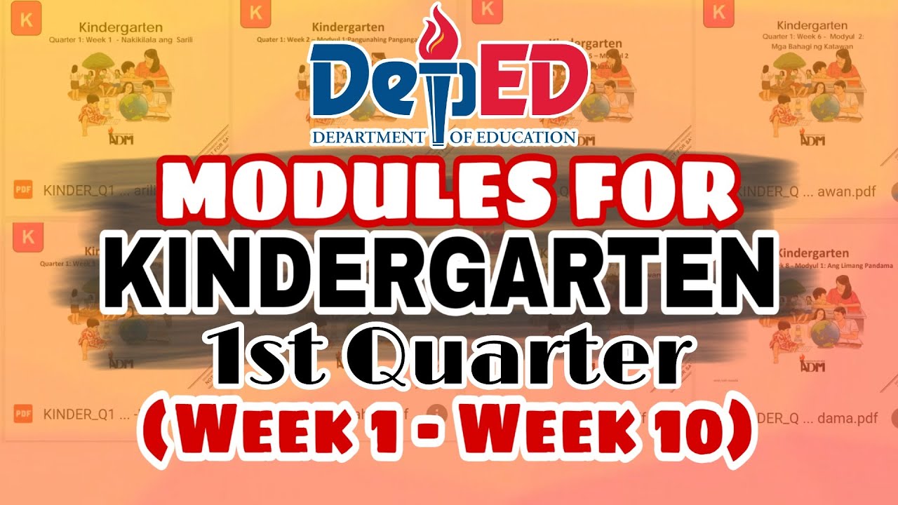 DEPED SELF-LEARNING MODULES FOR KINDERGARTEN (WEEK 1 - WEEK 10) | JhayL ...