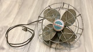 A Very Dirty 1960s Electrohome 10” Desk Fan | Before Restoration