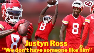 Chiefs WRs Coach Connor Embree On Chiefs WR Justyn Ross: \