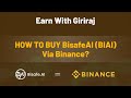 How to Buy BisafeAI (BIAI) Utility/Native Token Via Binance Exchange ? @CRYPTOAWAAZ @9314755888