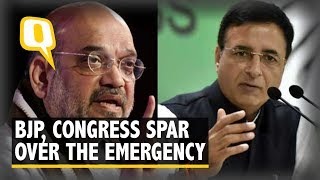 BJP \u0026 Congress Train Guns At Each Other Over Emergency of 1975 | The Quint