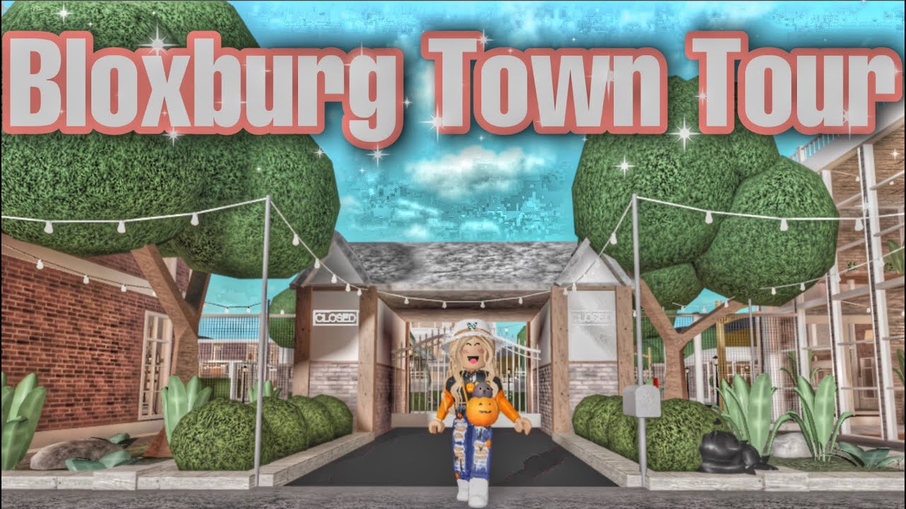 Bloxburg Town Tour Youtube
