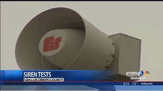 Early-warning siren system being tested this month in SLO County