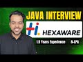 Hexaware Java Interview Questions (1.5 Years) — Real Questions Explained Simply