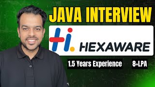 Hexaware Java Interview Questions (1.5 Years) — Real Questions Explained Simply