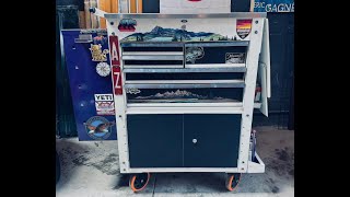 Harbor Freight 5 Drawer Mechanic Cart Modified Tour