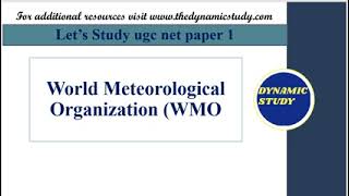 World Meteorological Organization (WMO)